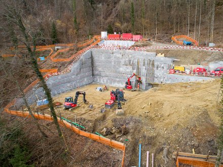 Hochbau Brugg Reservoir Mühleweiher