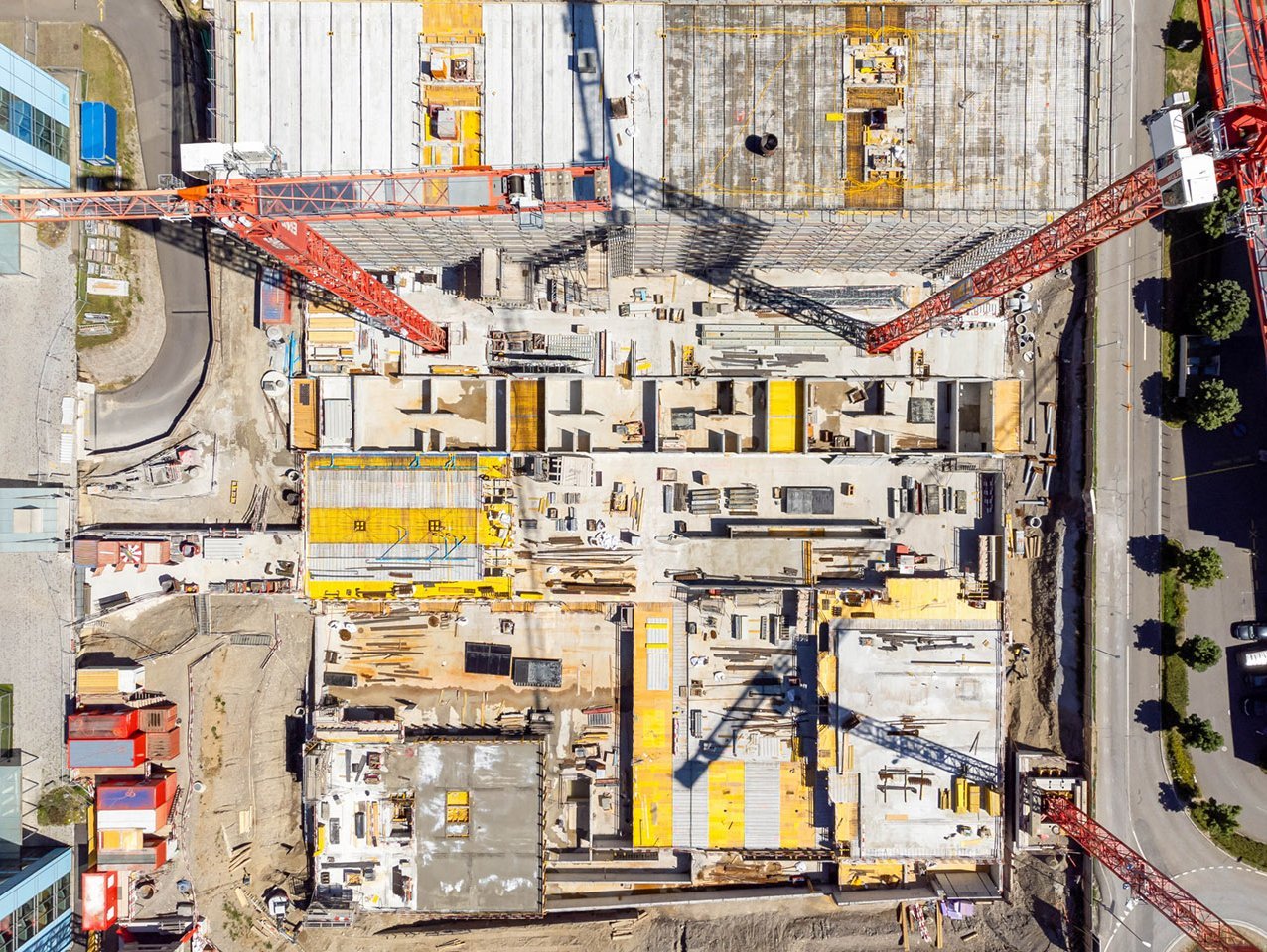 Gewerbebau ZWHATT-Areal Regensdorf Baustelle