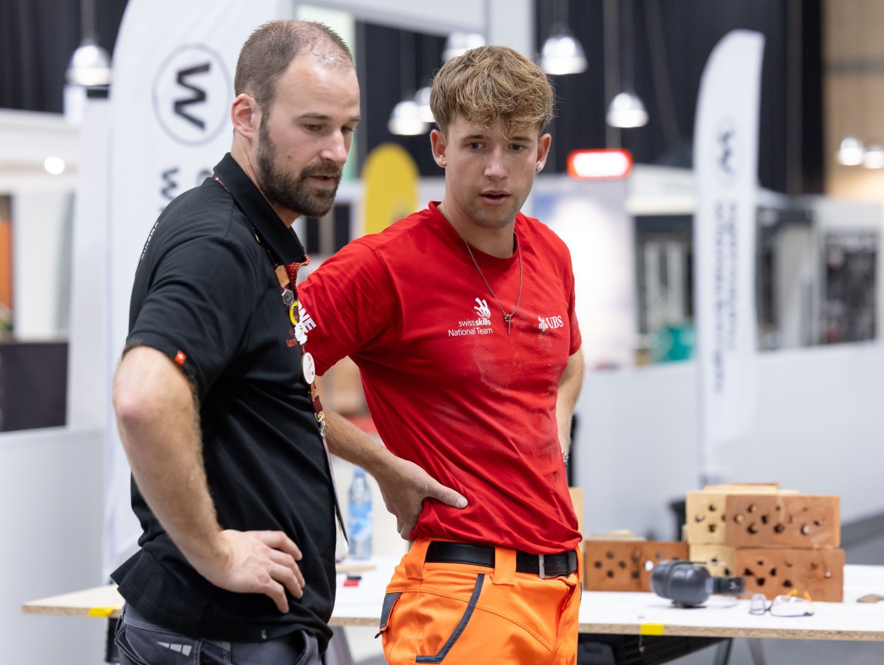 Mattia mit Beat EuroSkills 2025 Wettkampf