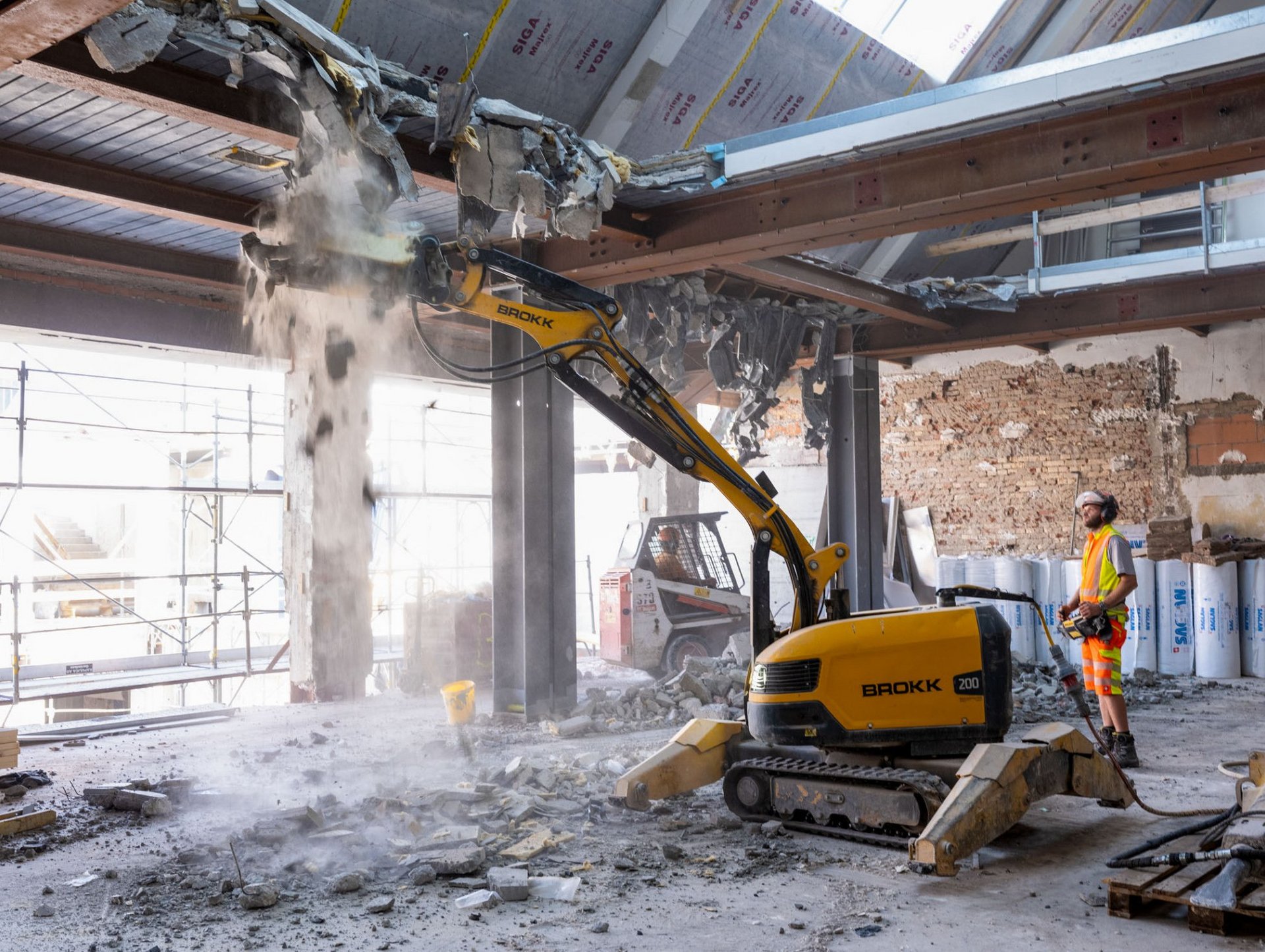 Umbau Renovation alte Hauptpost Basel Brook Abbrucharbeiten