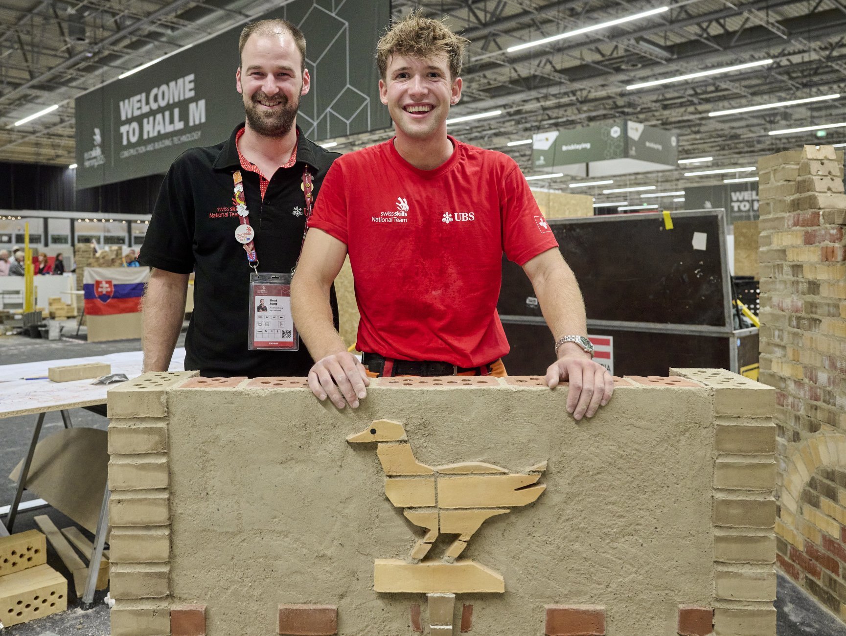 Mattia EuroSkills Wettkampfobjekt Mauern