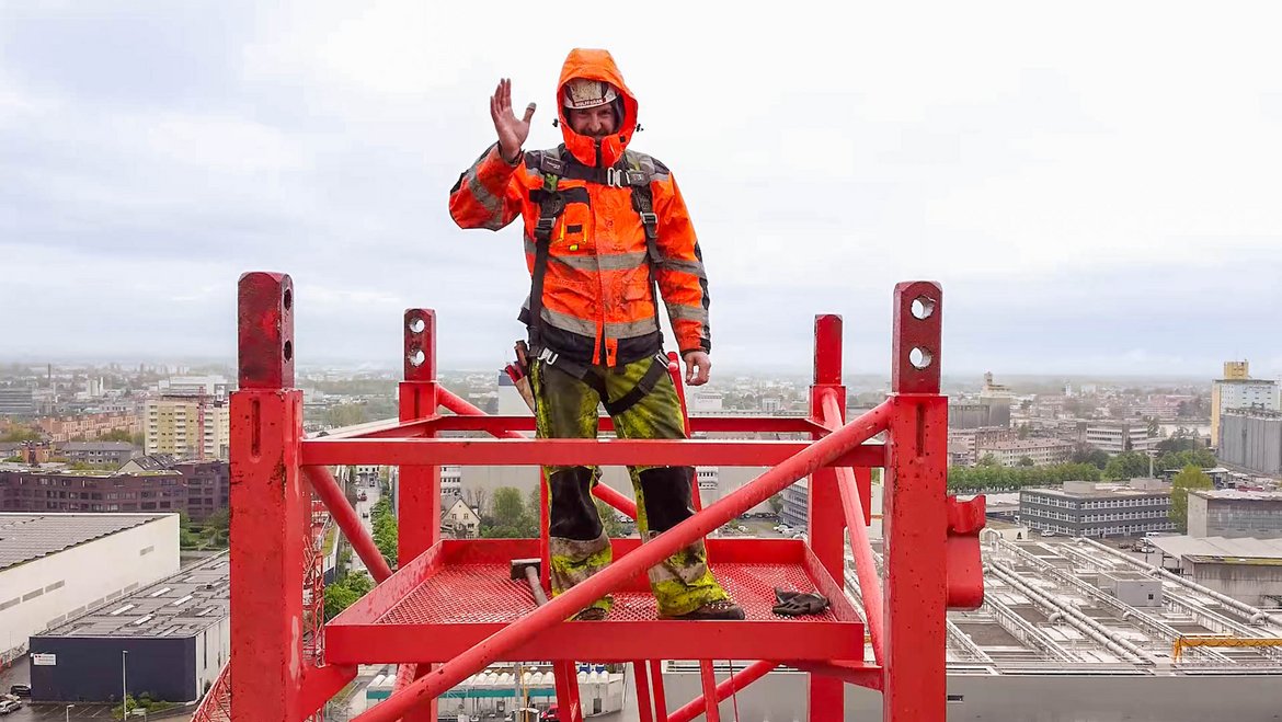 Kranmontage ProRheno Basel 