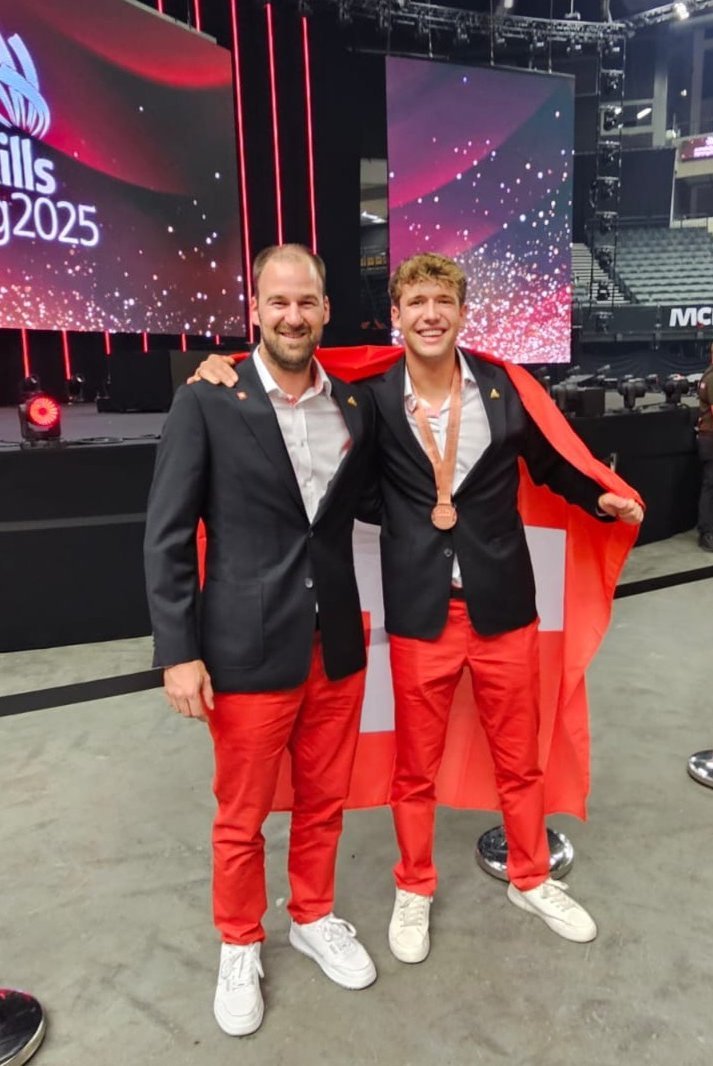 Mattia und Beat EuroSkills Siegerehrung