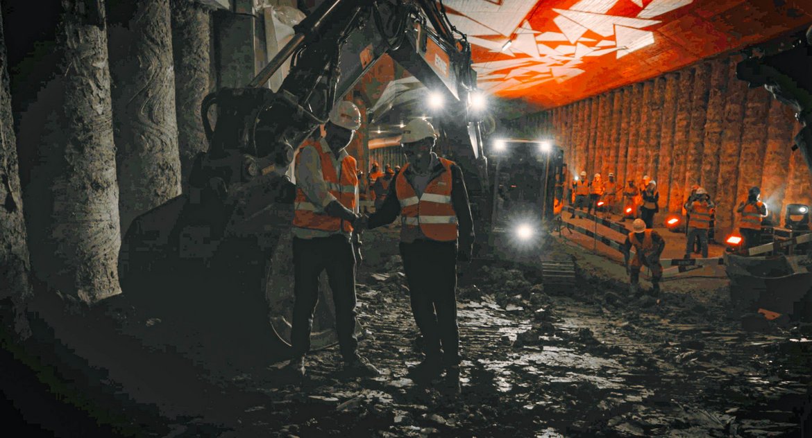 Tunneldurchstich Feier Ostumfahrung Bad Zurzach