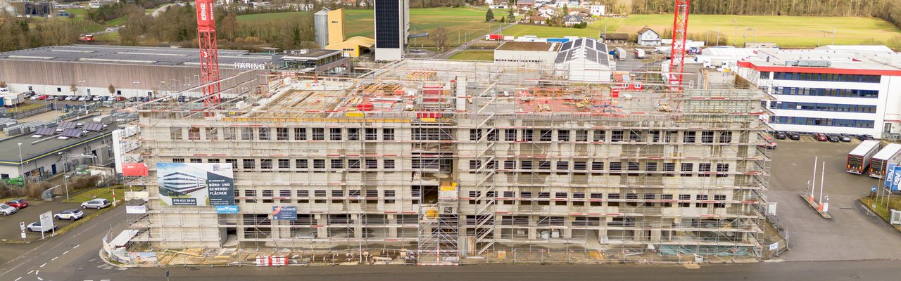 Hochbau Eiken Neubau Logistikhalle DB Schenker