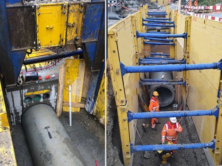 Bad Zurzach Tiefbau Ostumfahrung Knoten Glocke