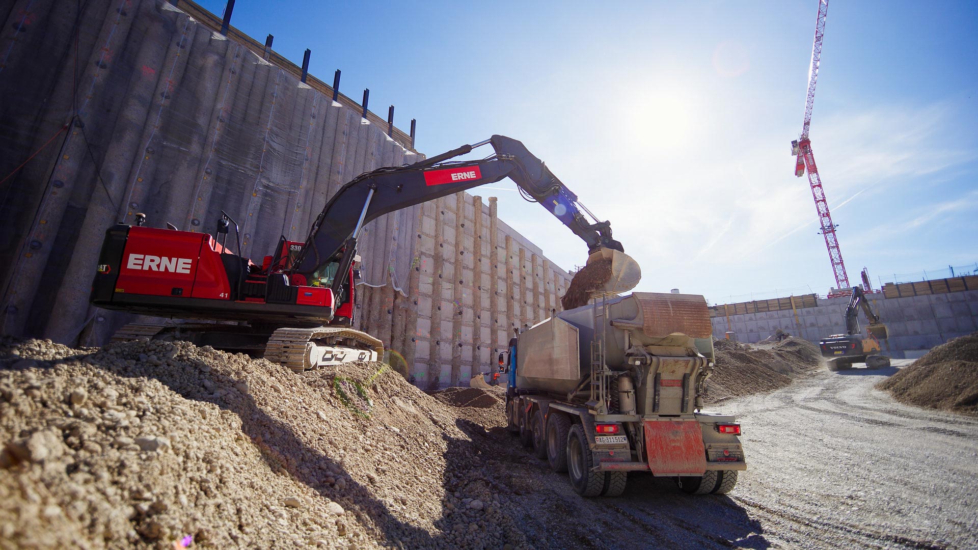 Nachhaltig bauen Kiesaufbereitung Technologiezentrum Laufenburg